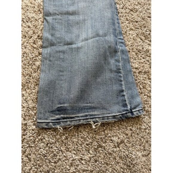 Guess Men's Boot Cut Denim Blue Jeans Size 33x31 Med Wash Loose Fit - Picture 12 of 14